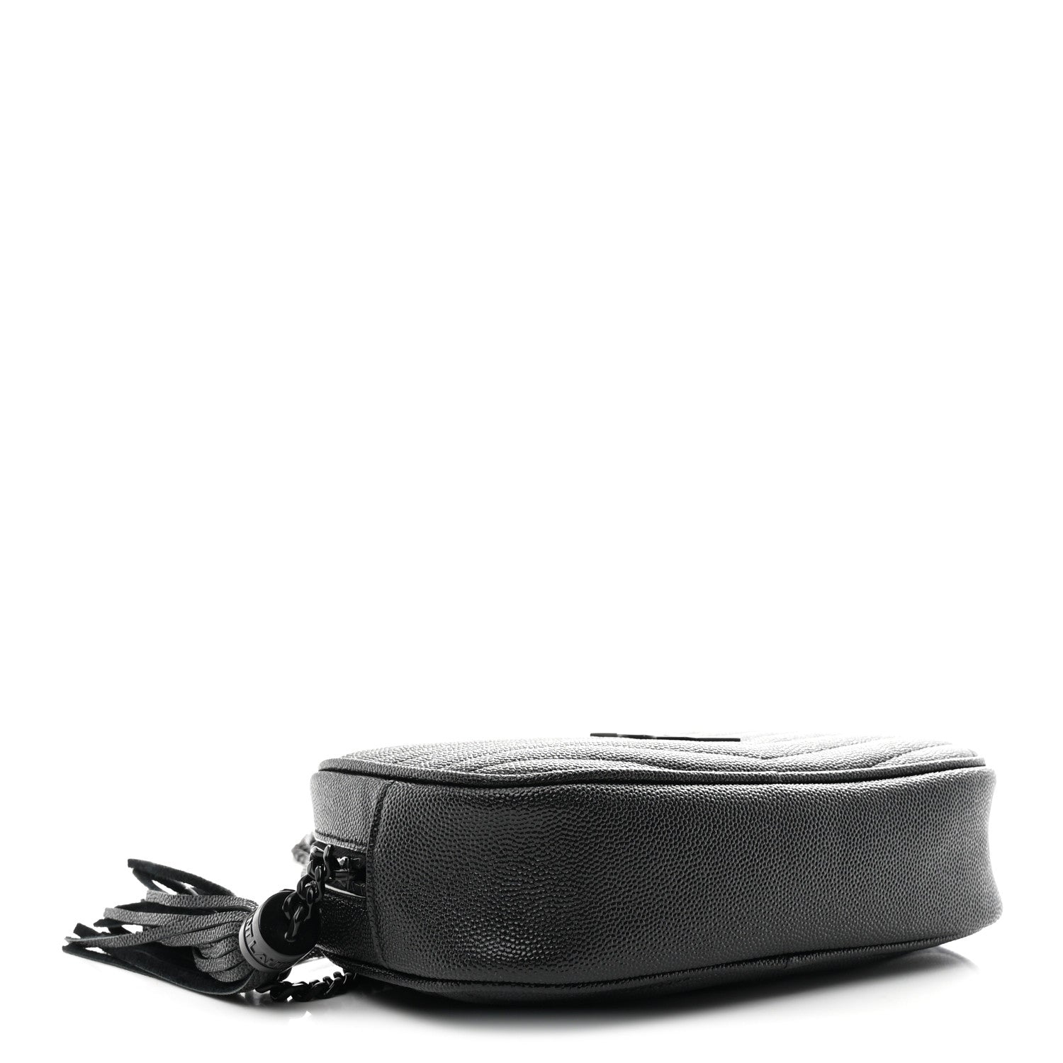 Saint Laurent Grain De Poudre Matelasse Monochrome Monogram Mini Lou Camera Bag Black 4 of 11