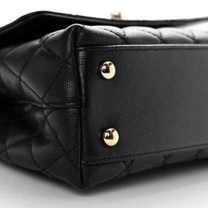 Chanel Caviar Quilted Mini Coco Handle Flap Black 9 of 11