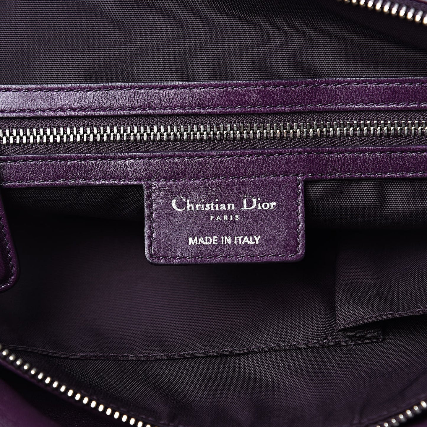 Lambskin Cannage Medium Granville Tote Purple