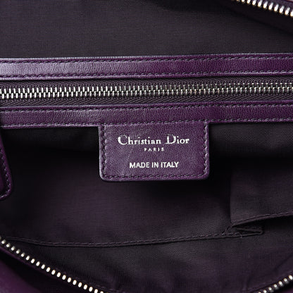 Christian Dior Lambskin Cannage Medium Granville Tote Purple 6 of 16