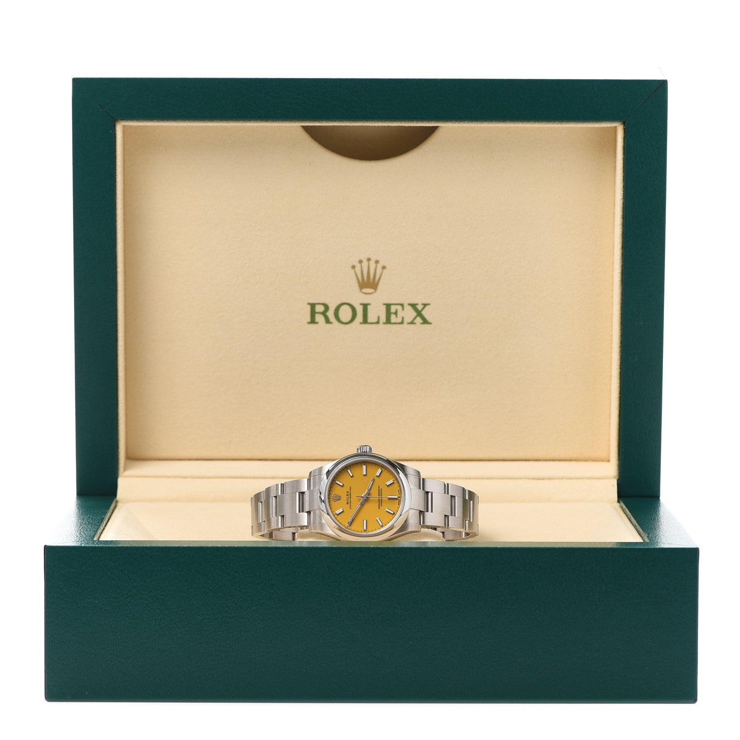 Rolex Stainless Steel 31mm Oyster Perpetual Watch Yellow 277200 6 of 6