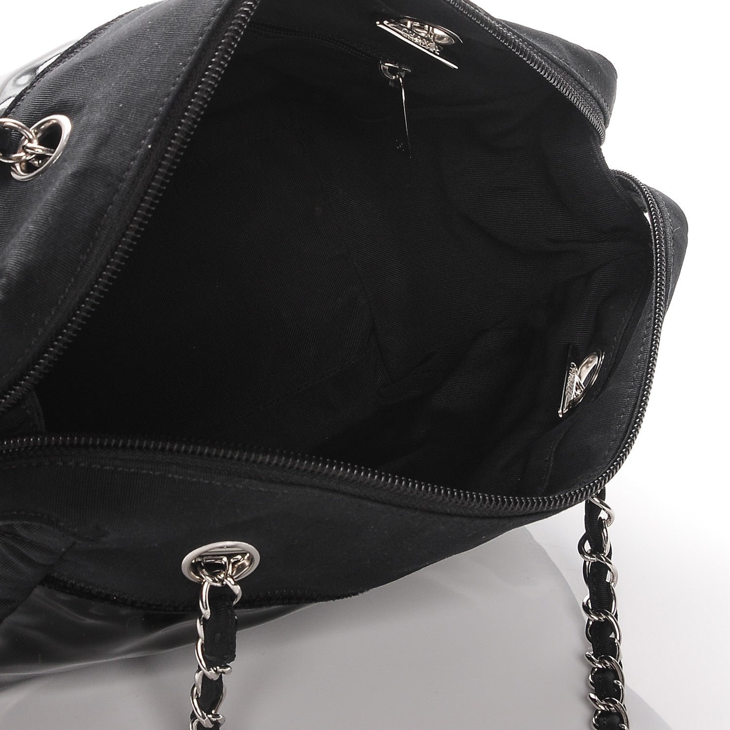Chanel Vinyl Stretch Spirit Bowler Black 5 of 7