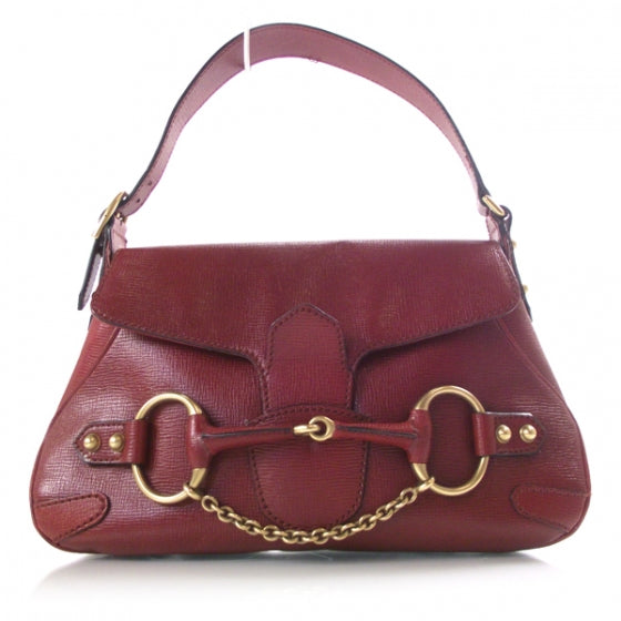 Gucci Leather Horsebit Flap Red 1 of 10