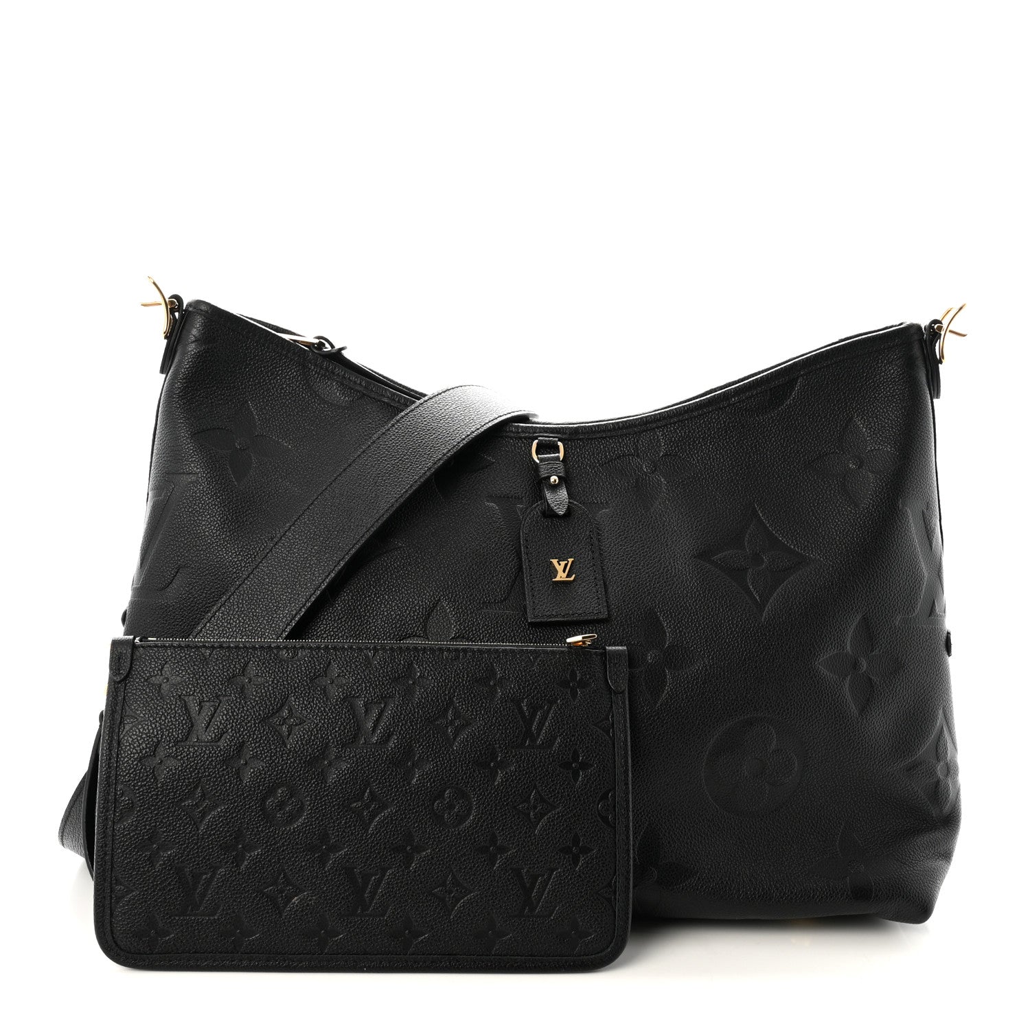 Louis Vuitton Empreinte Monogram Giant Carryall MM Black 3 of 10