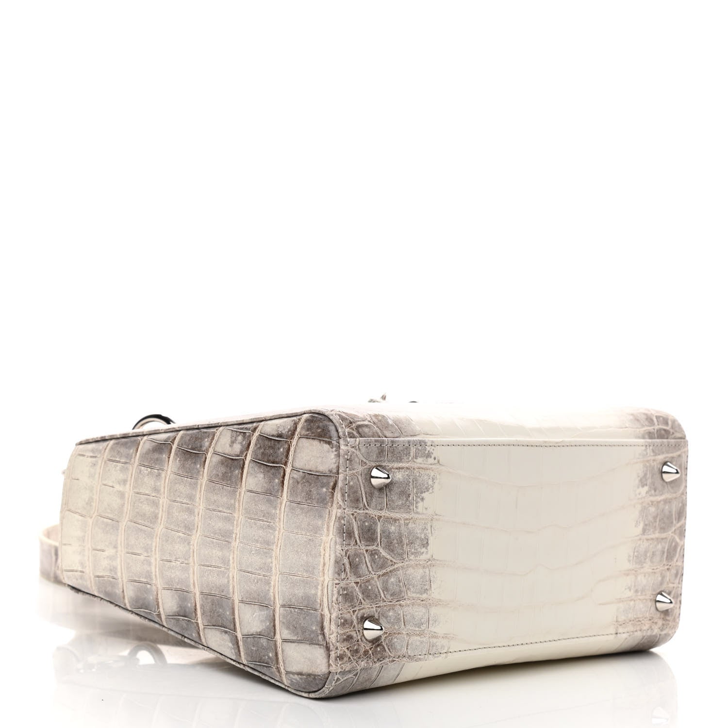 Christian Dior Niloticus Crocodile Himalaya Crystal Medium Lady Dior White 4 of 11