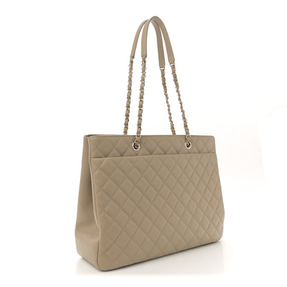 Chanel Caviar Quilted Large Shopping Tote Beige 3 of 10
