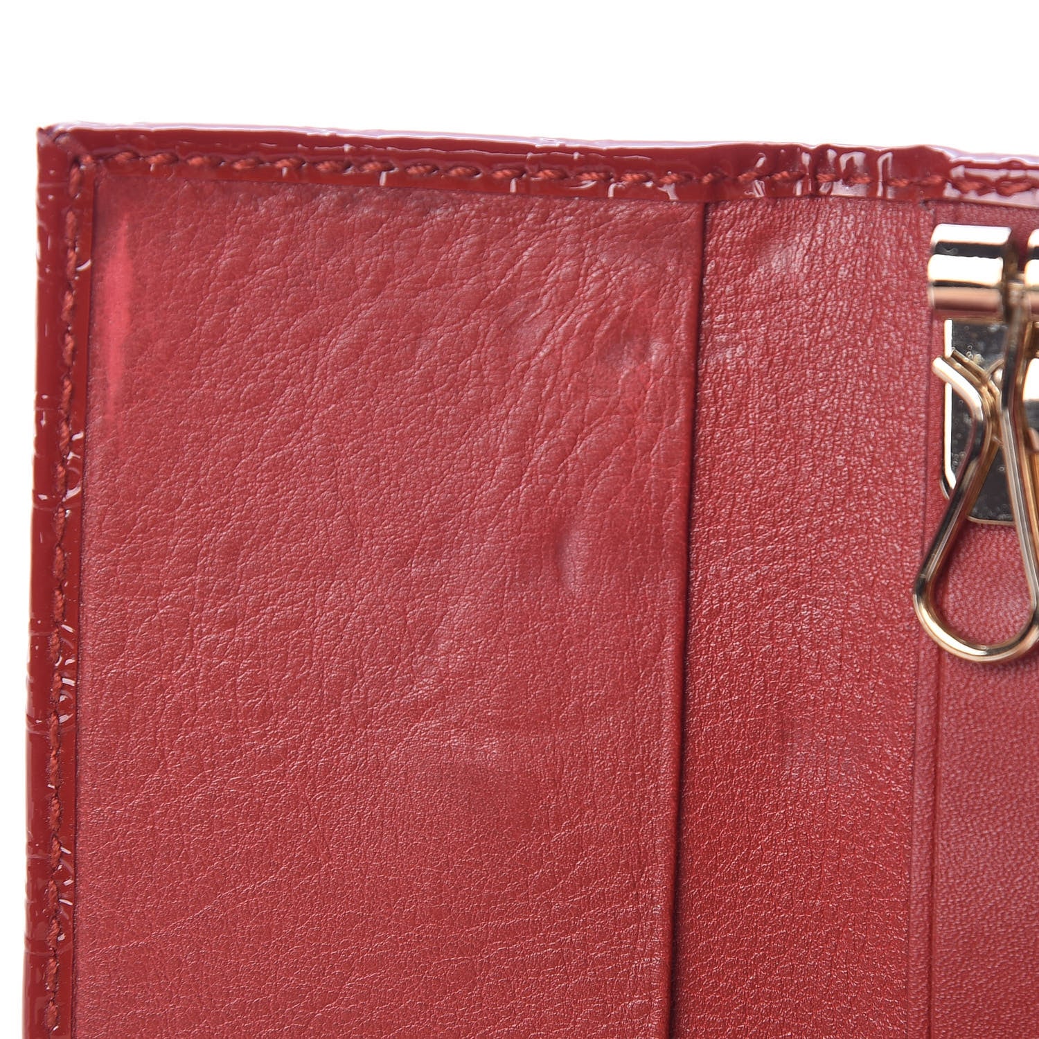 Gucci Patent Microguccissima Heart 6 Key Holder Case Red 8 of 11