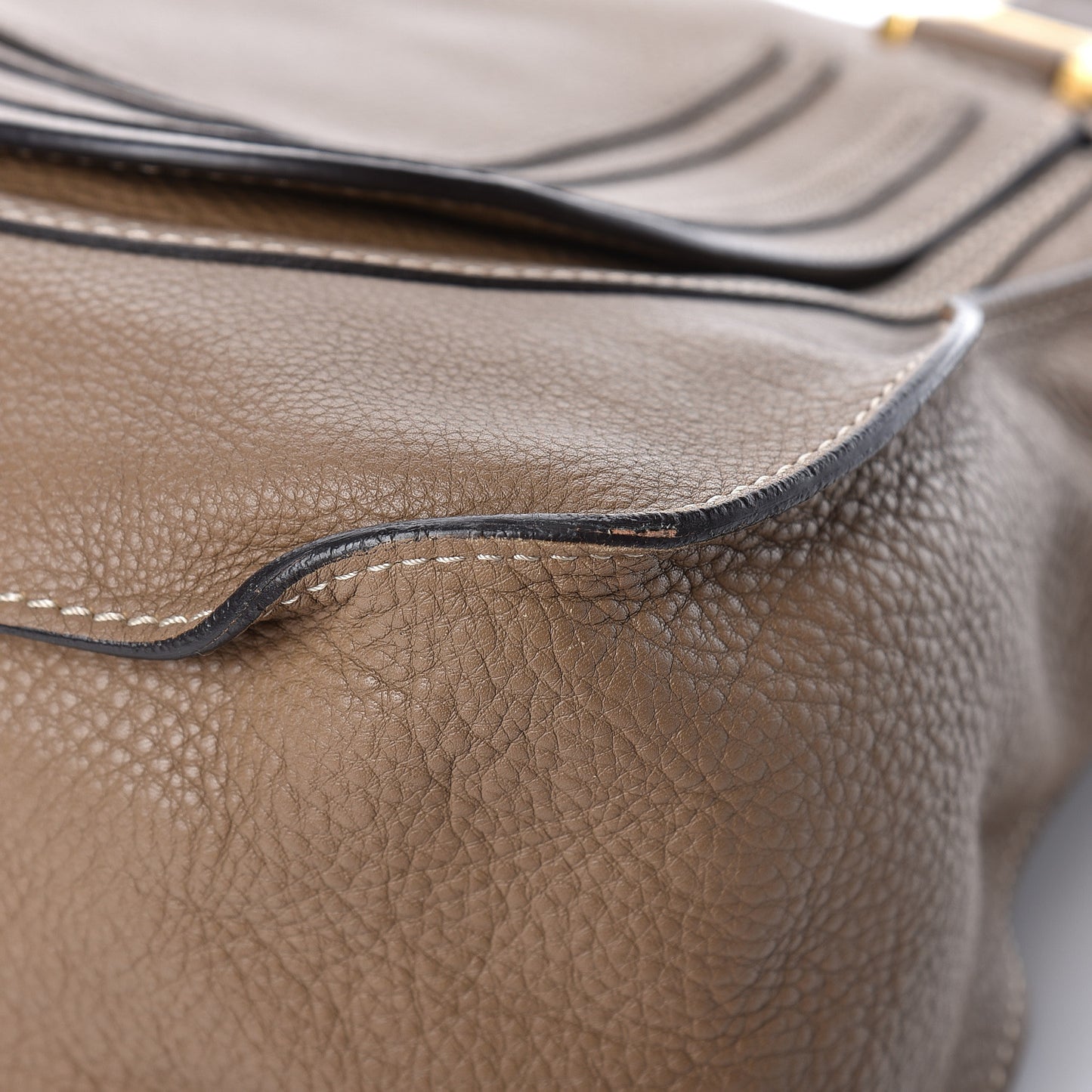 Calfskin Large Marcie Satchel Nut