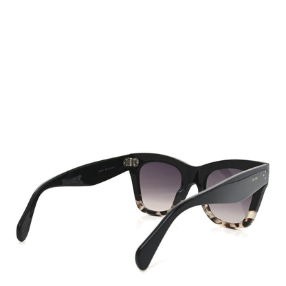 Celine Acetate Polarized Cat Eye Sunglasses CL4004IN Havana Black 4 of 7
