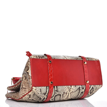 Dolce & Gabbana Python Crocodile Tote Naturale Rosso 4 of 16