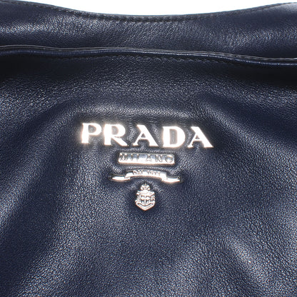 Prada Soft Calf Chain Tote Baltico 3 of 8