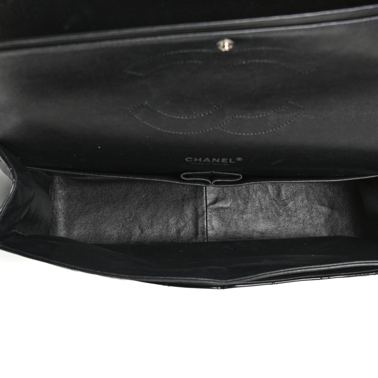 Chanel Patent Quilted Maxi Double Flap Black 4 of 25