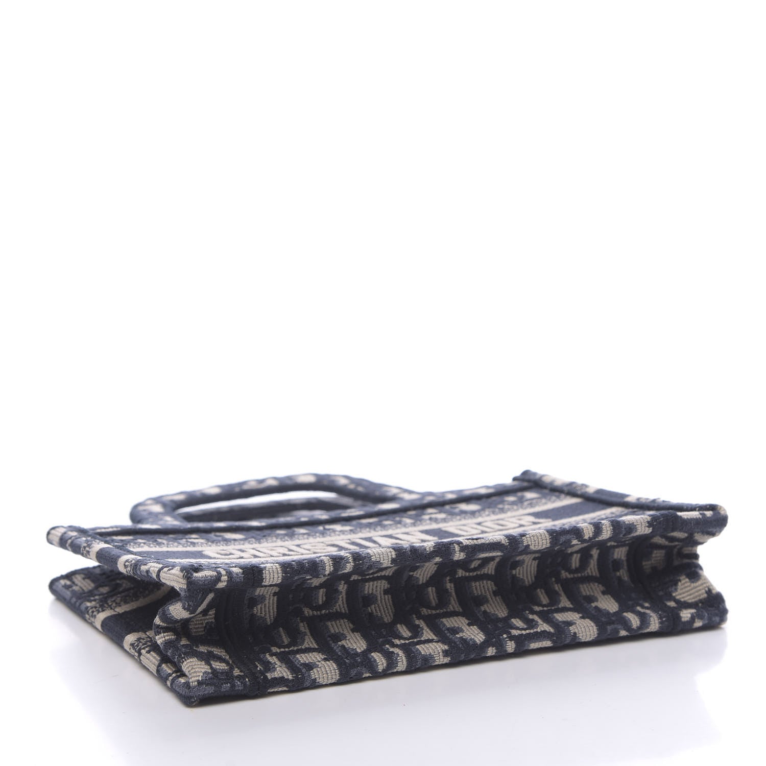 Christian Dior Oblique Mini Book Tote Blue Multicolor 4 of 11