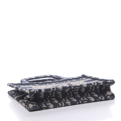 Christian Dior Oblique Mini Book Tote Blue Multicolor 4 of 11