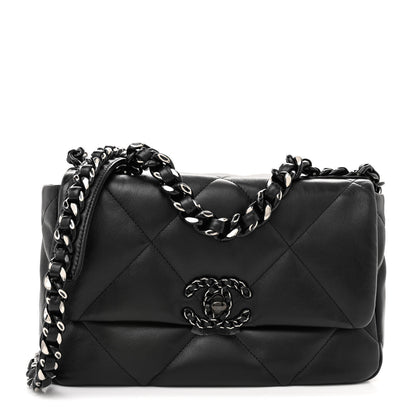 Chanel Lambskin Quilted Medium Chanel 19 Flap So Black 1 of 11