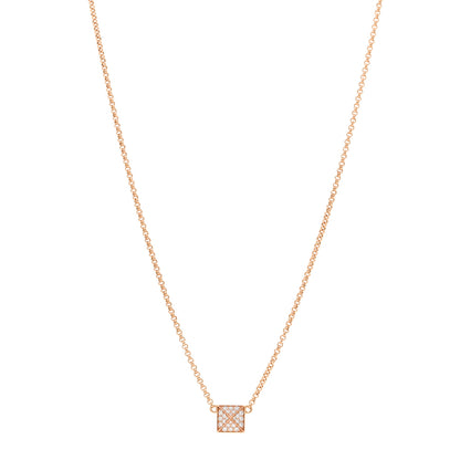 Hermes 18K Rose Gold Diamond Clou d'H Pendant Necklace 1 of 5