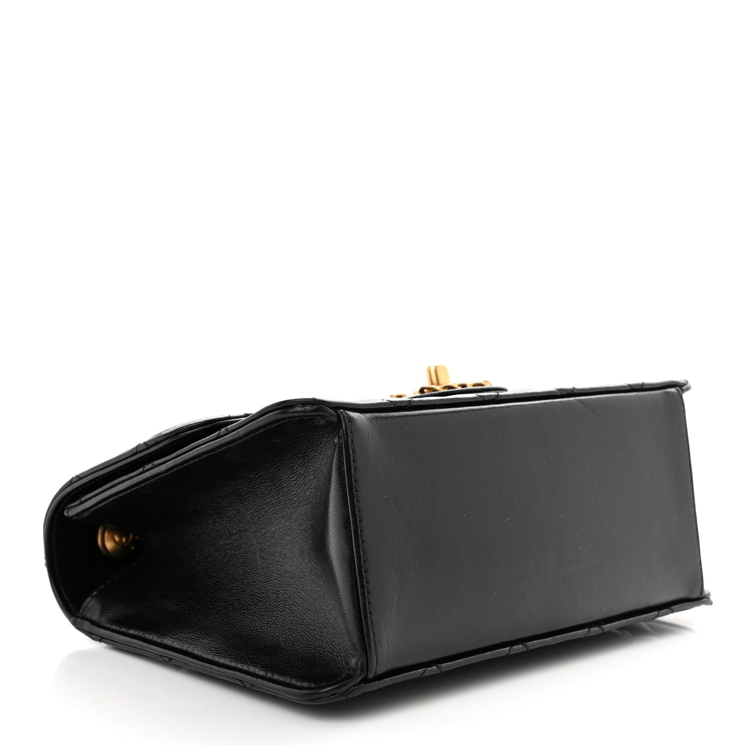 Chanel Shiny Lambskin Quilted Mini Flap Black 4 of 12