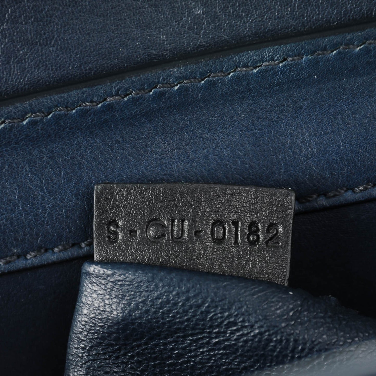 Smooth Calfskin Mini Luggage Navy Blue