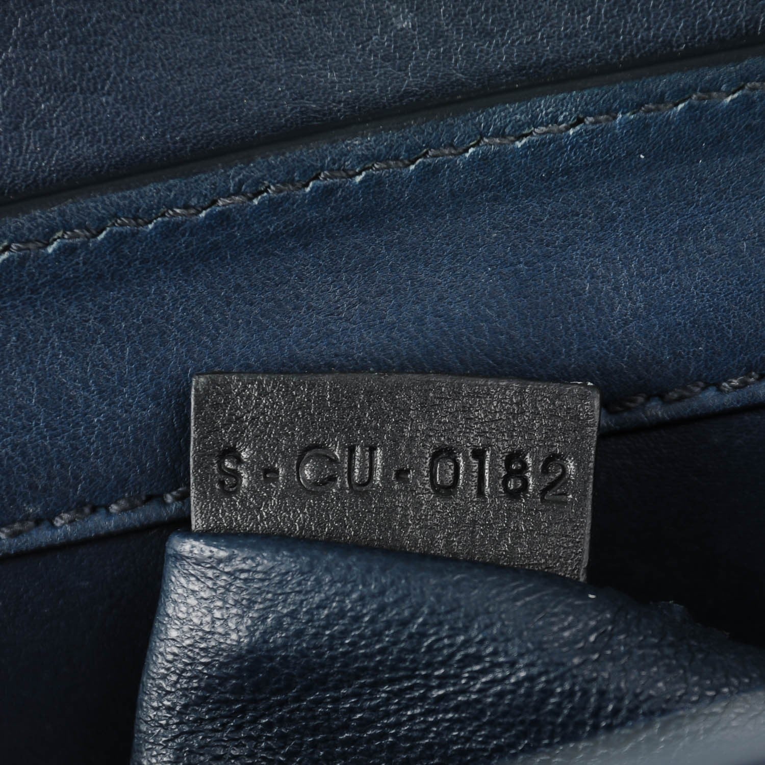 Celine Smooth Calfskin Mini Luggage Navy Blue 7 of 8