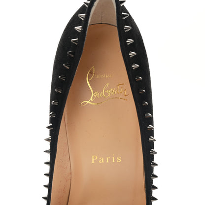 Christian Louboutin Veau Velours Anjalina 100 Pumps 37.5 Black 7 of 8