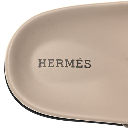 Hermes Calfskin Womens Chypre Sandals 39 Beige Mastic 8 of 8