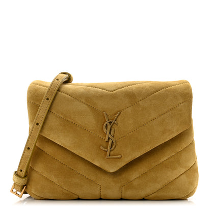 Saint Laurent Suede Toy Loulou Shoulder Bag Chartreuse 1 of 8