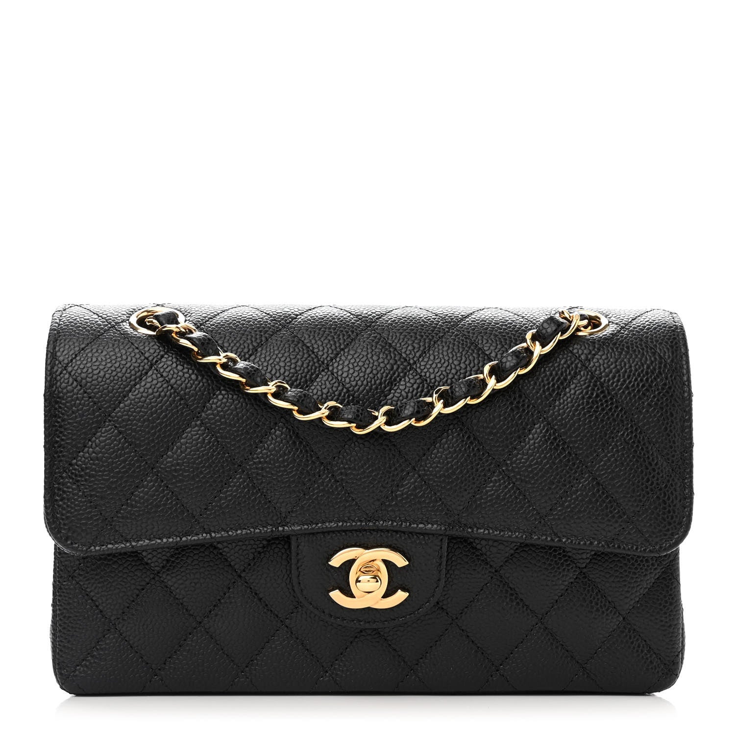 Chanel Caviar Quilted Small Double Flap Black 1 of 11