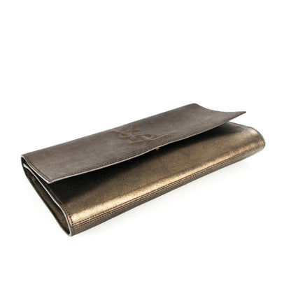 Saint Laurent Metallic Calfskin Monogram Large Belle De Jour Clutch Bronze 4 of 5