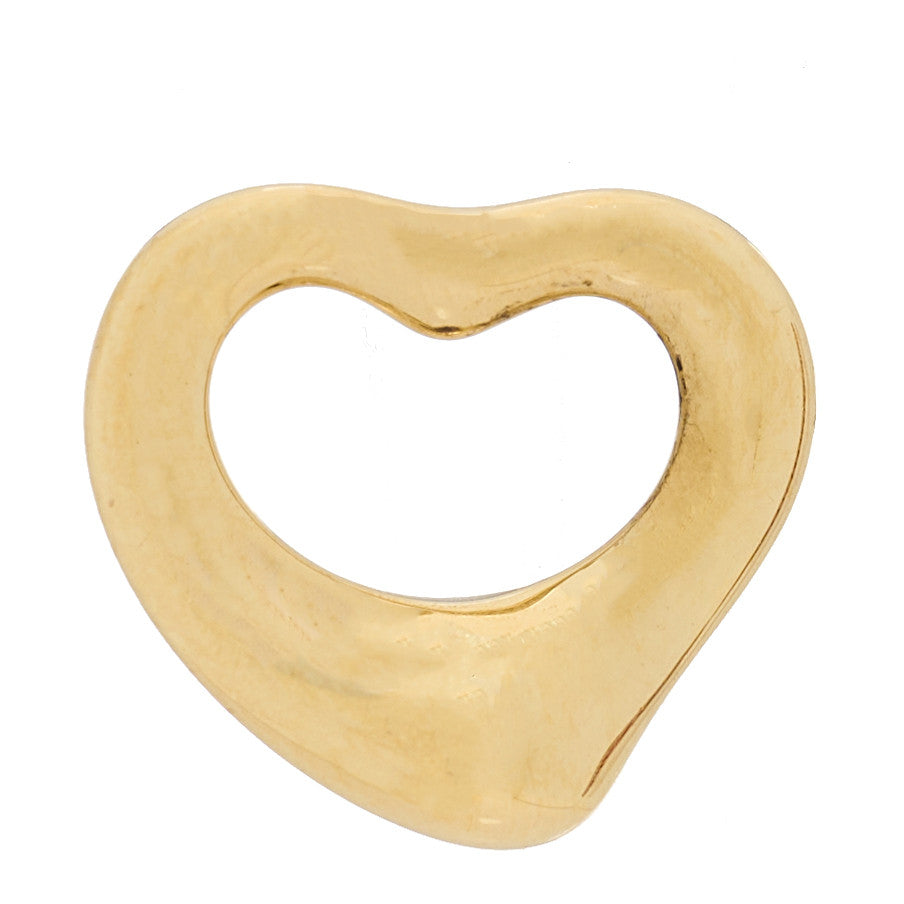18K Yellow Gold 11mm Elsa Peretti Open Heart Pendant