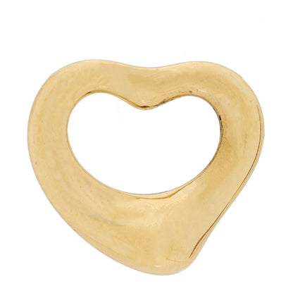 Tiffany 18K Yellow Gold 11mm Elsa Peretti Open Heart Pendant 1 of 3