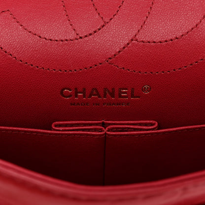 Chanel Aged Calfskin Quilted 2.55 Reissue 225 Flap Red 6 of 10