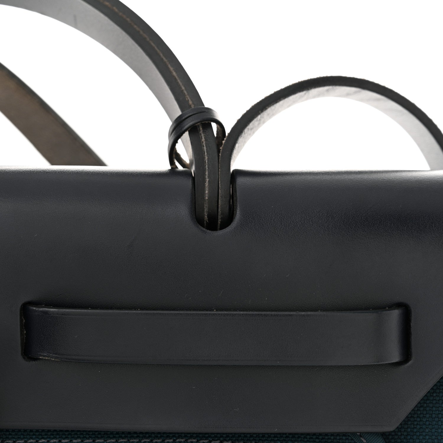 Hermes Military Toile Vache Hunter Herbag Zip 31 PM Bleu Ocean Bleu Indigo 12 of 12