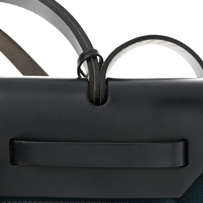 Hermes Military Toile Vache Hunter Herbag Zip 31 PM Bleu Ocean Bleu Indigo 12 of 12