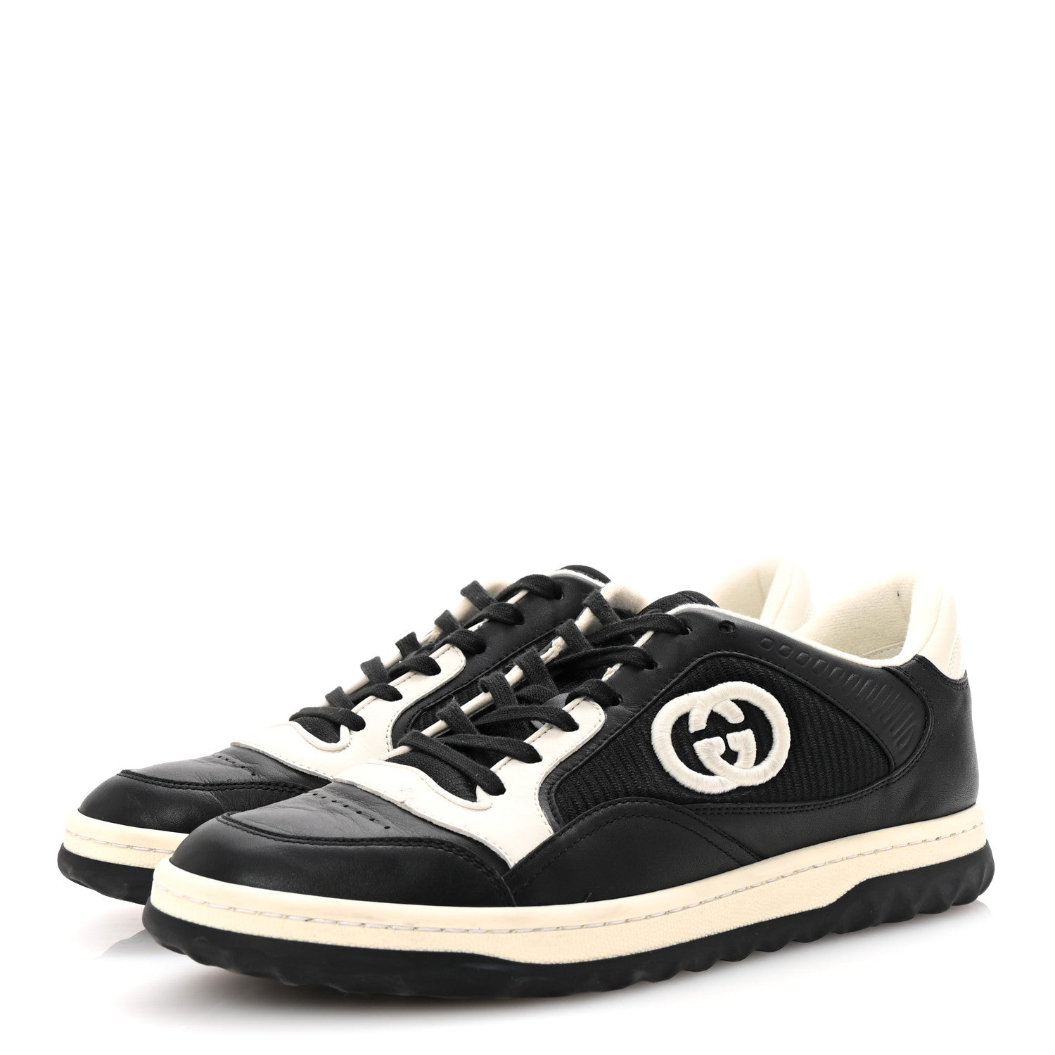 Gucci Dali Soft Calfskin Womens Mac80 Sneakers 40 Black White 4 of 8