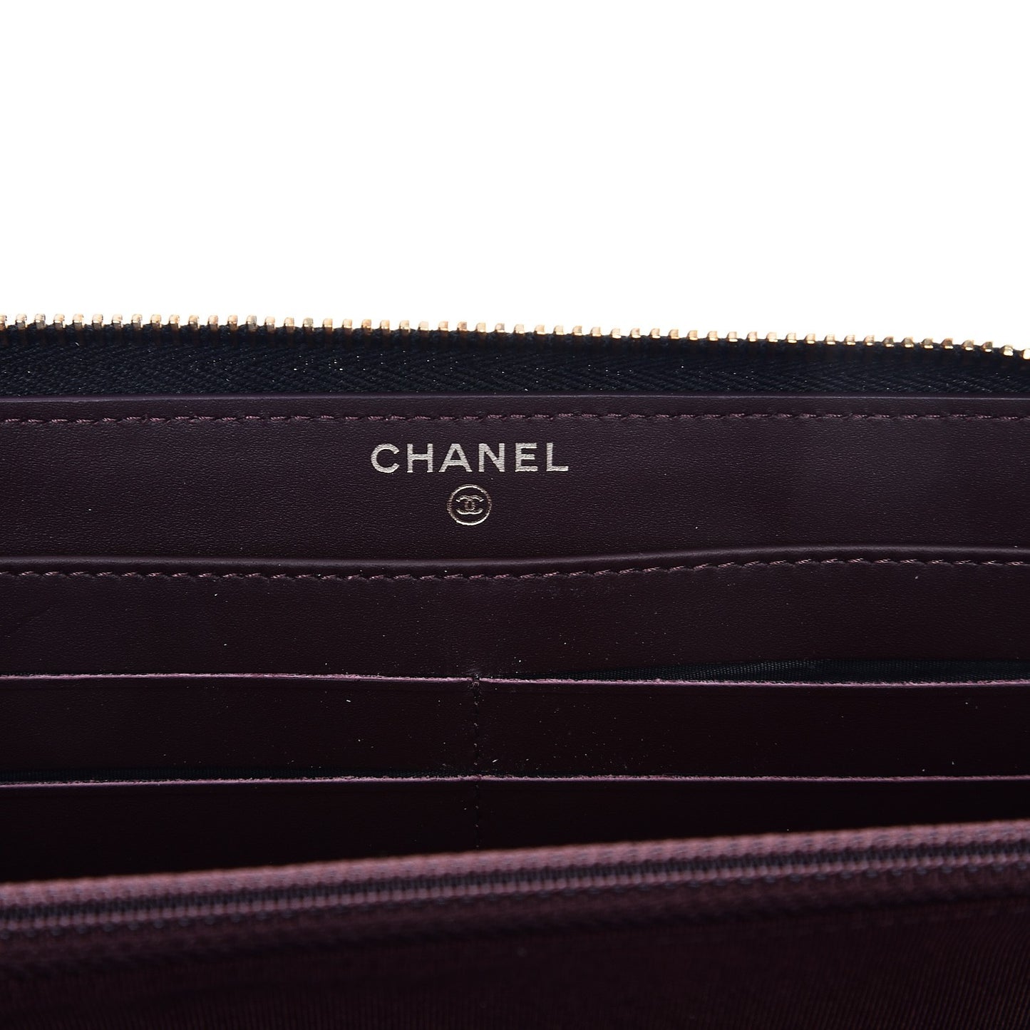 Caviar Quilted Large Gusset Zip Around Wallet Black