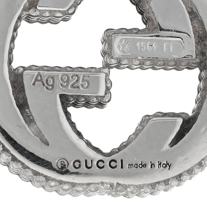 Gucci Sterling Silver Interlocking GG Stud Earrings 4 of 4