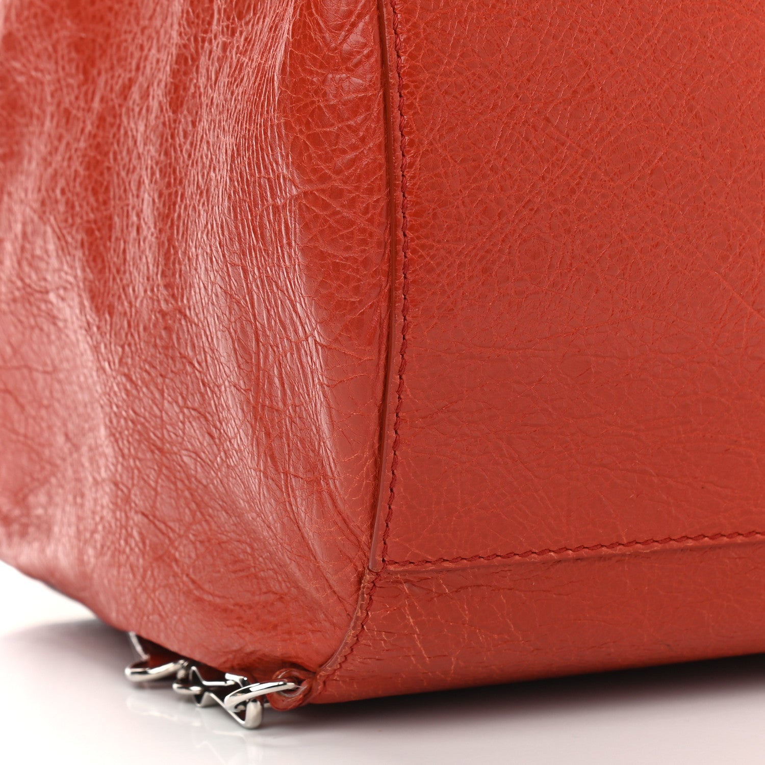 Balenciaga Agneau Giant 12 Hardware Zip Traveler Backpack Rouge Ambre 5 of 13