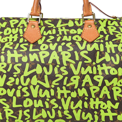 Louis Vuitton Monogram Graffiti Speedy 30 Green 11 of 11