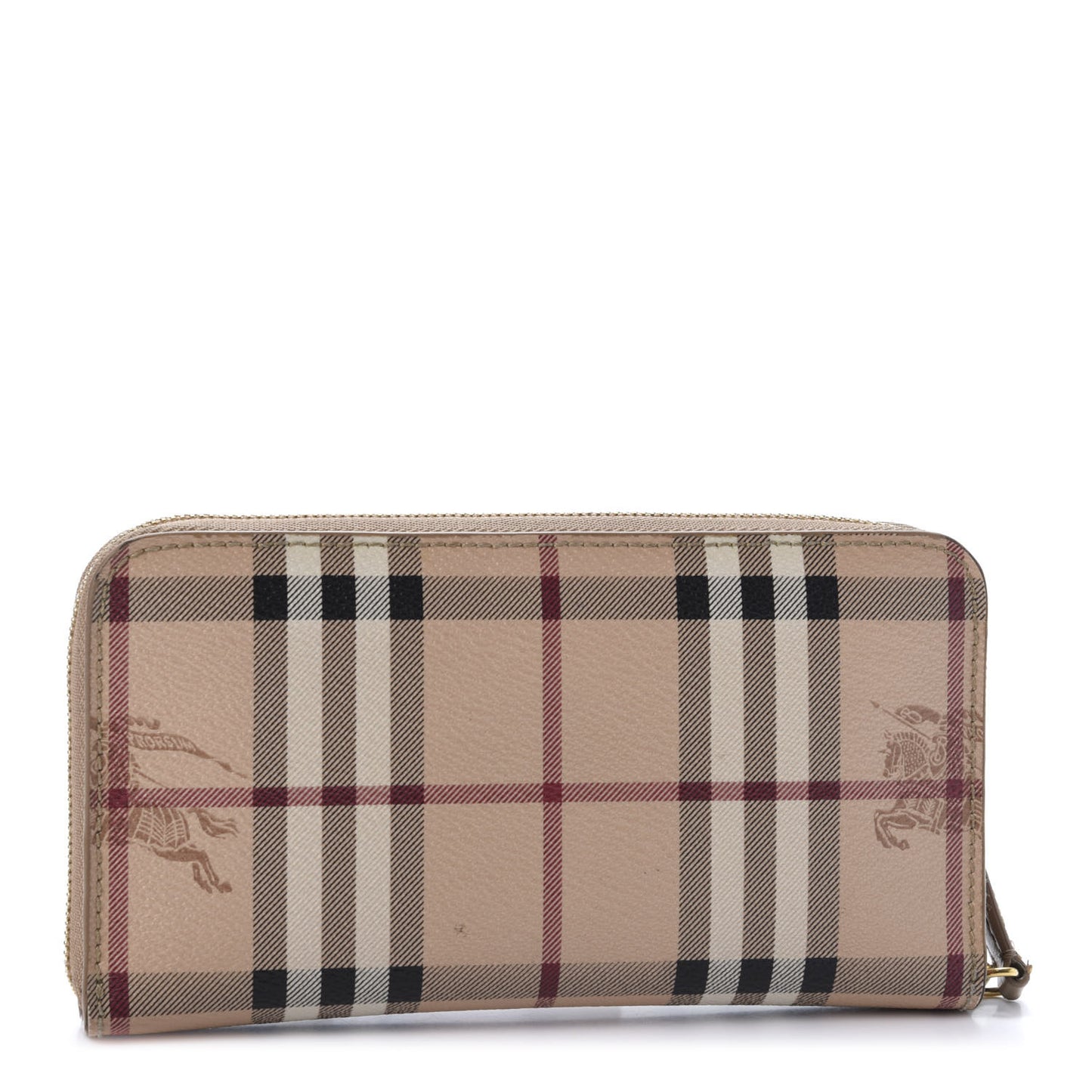 Haymarket Check Large Ziggy Zip Around Wallet Dusty Pink
