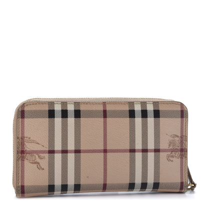 Burberry Haymarket Check Large Ziggy Zip Around Wallet Dusty Pink 3 of 10