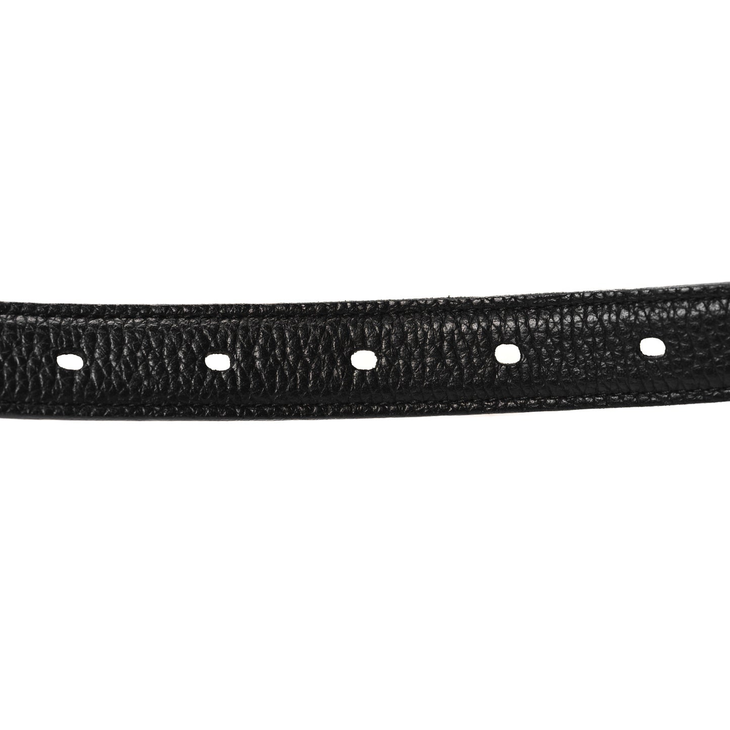 Calfskin Monogram Narrow Square Buckle Belt 75 30 Black