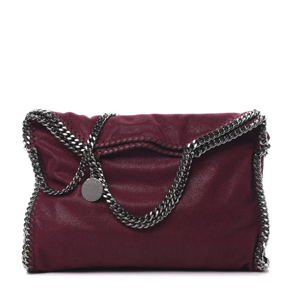 Stella McCartney Shaggy Deer Falabella Fold Over Tote Burgundy 1 of 11