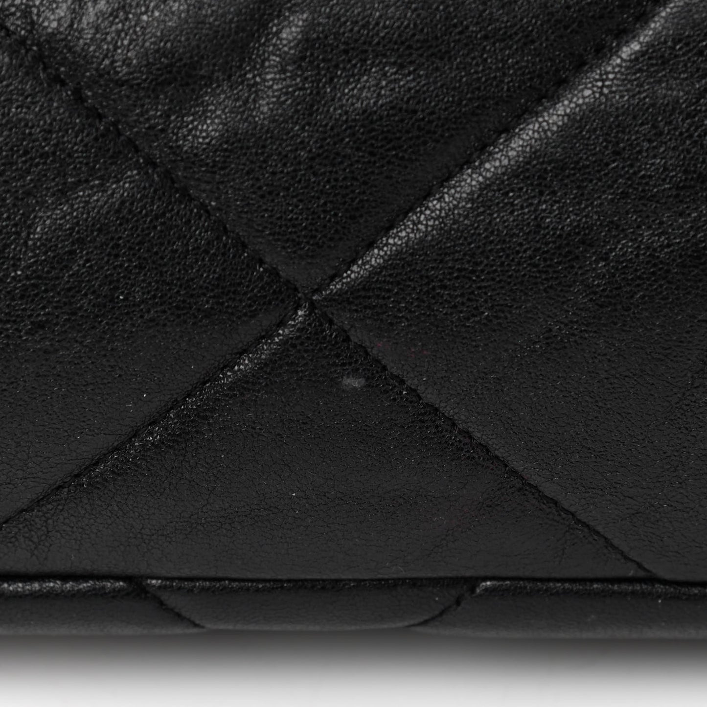 Goatskin Quilted Large Chanel 19 Flap Black