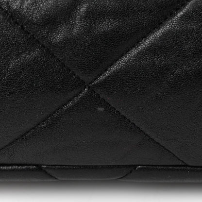 Chanel Goatskin Quilted Large Chanel 19 Flap Black 26 of 33