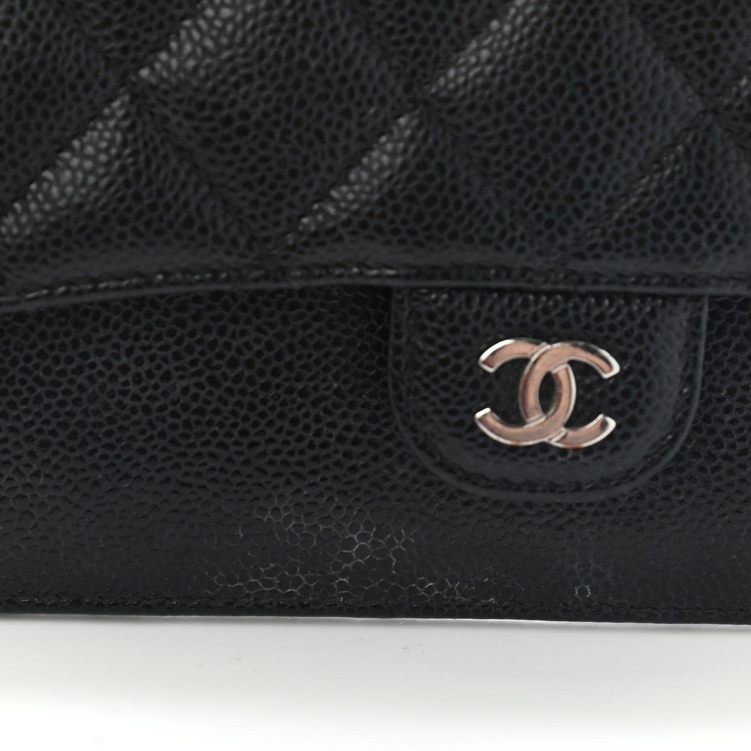 Chanel Caviar Quilted Classic Pouch With Handle Black 10 of 17