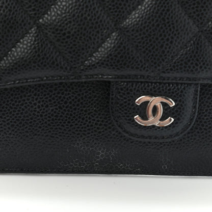 Chanel Caviar Quilted Classic Pouch With Handle Black 10 of 17