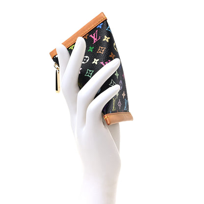 Louis Vuitton Monogram Multicolor Berlingot Coin Purse Black 2 of 7
