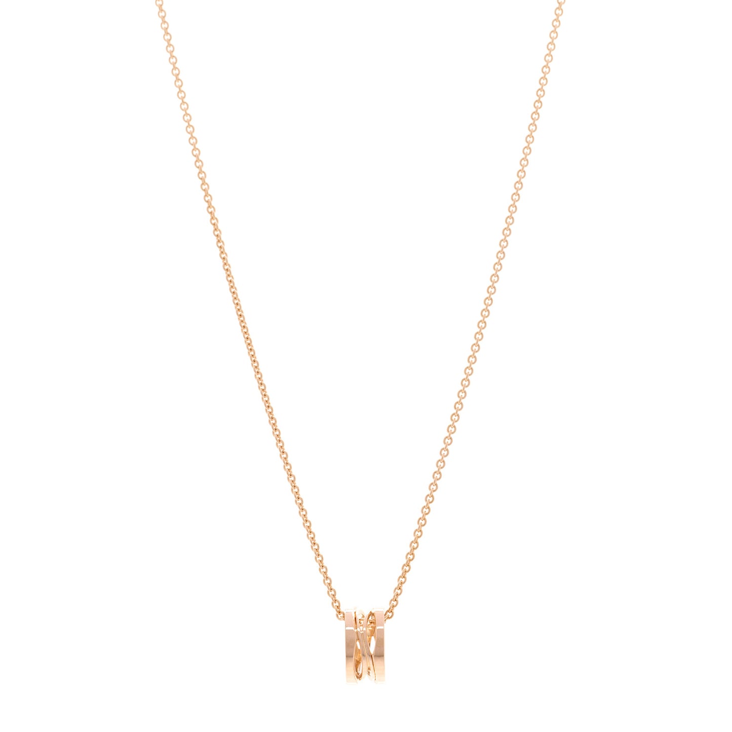 18K Rose Gold B.Zero1 Open Legends Pendant Necklace