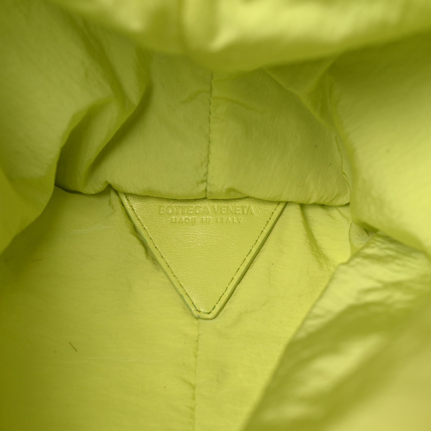 Lambskin Knit Large The Point Triangle Bag Seagrass