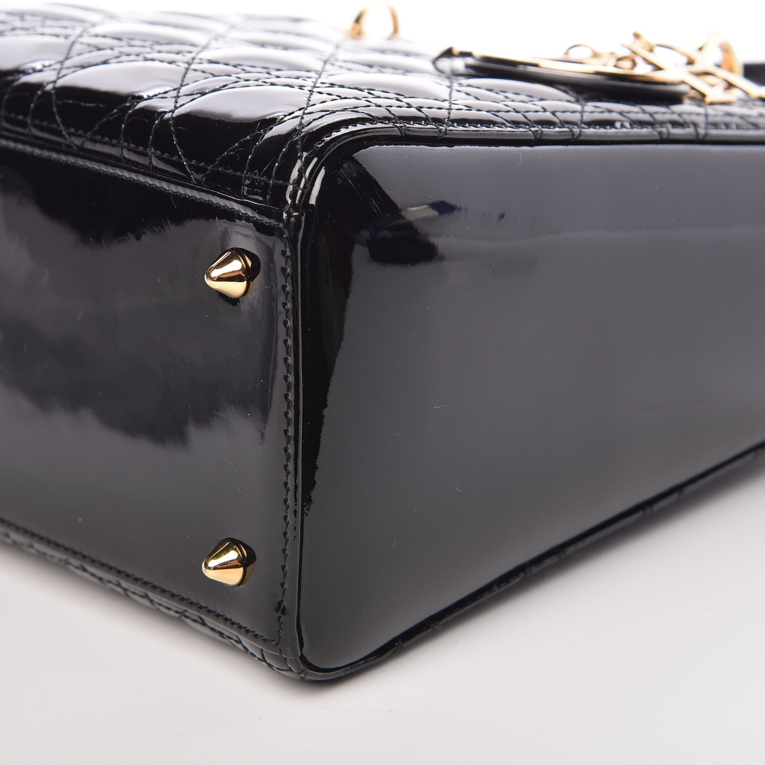 Christian Dior Patent Cannage Medium Lady Dior Black 10 of 10